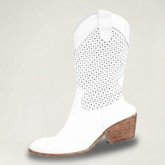 BARB Cowgirl Boots - Yehaw | White - Yehaw