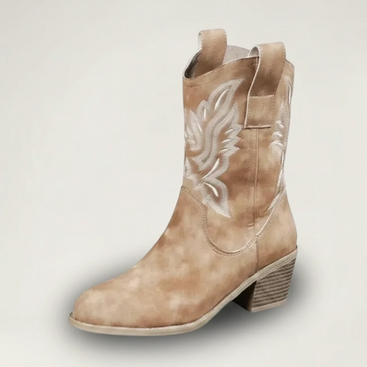 BARBARA Cowgirl Boots - Yehaw | Brown - Yehaw