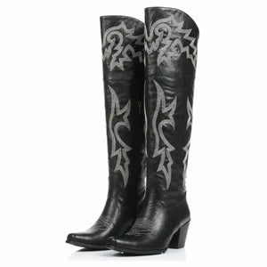 BEATRICE Cowgirl Boots - Yehaw | Black - Yehaw