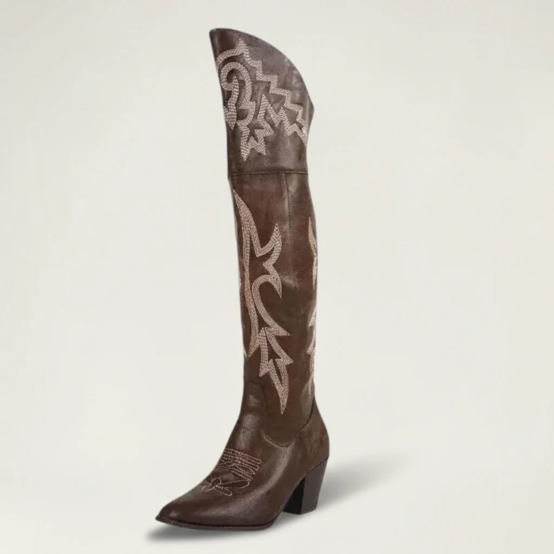 BEATRICE Cowgirl Boots - Yehaw | Brown - Yehaw