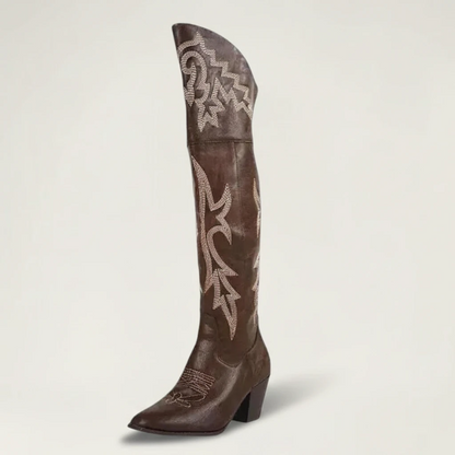 BEATRICE Cowgirl Boots - Yehaw | Brown - Yehaw