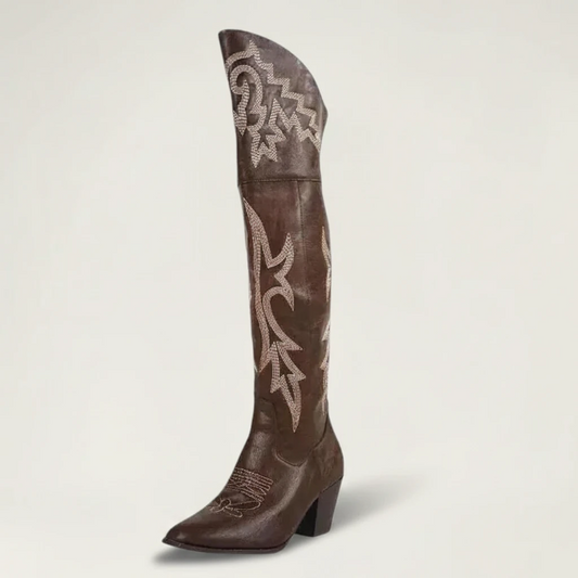 BEATRICE Cowgirl Boots - Yehaw | Brown - Yehaw