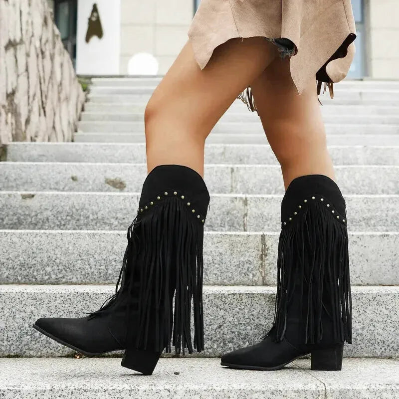 BELLA Cowgirl Boots - Yehaw | Black - Yehaw