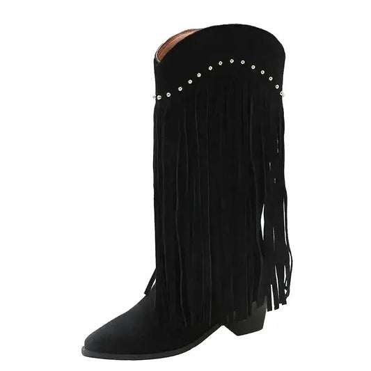 BELLA Cowgirl Boots - Yehaw | Black - Yehaw 