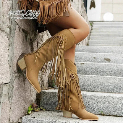BELLA Cowgirl Boots - Yehaw | Brown - Yehaw