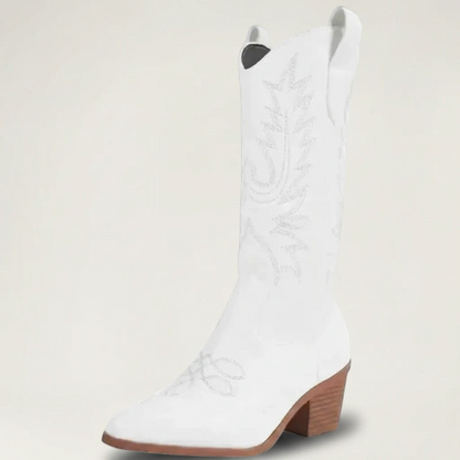 BELLE Cowgirl Boots - Yehaw | White - Yehaw