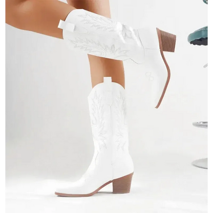 BELLE Cowgirl Boots - Yehaw | White - Yehaw