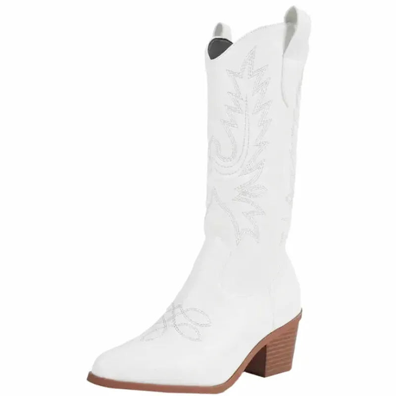 BELLE Cowgirl Boots - Yehaw | White - Yehaw