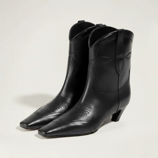 BERTA Cowgirl Boots - Yehaw | Black - Yehaw