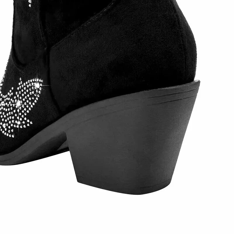 BESSIE Cowgirl Boots - Yehaw | Black - Yehaw