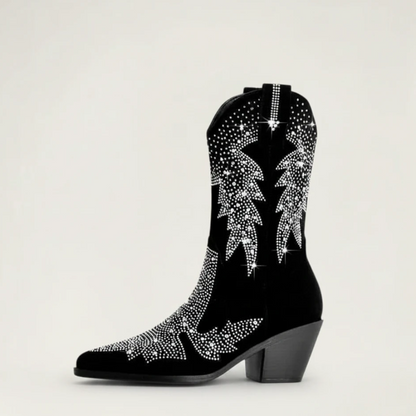 BESSIE Cowgirl Boots - Yehaw | Black - Yehaw