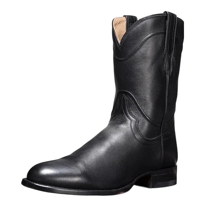 BILL Mens Cowboy Boots - PU Leather | Sturdy & Sharp - Yehaw