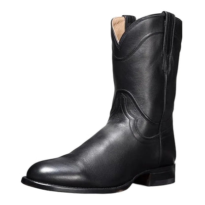 BILL Mens Cowboy Boots - PU Leather | Sturdy & Sharp - Yehaw