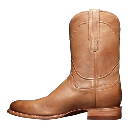 BILL Mens Cowboy Boots - PU Leather | Sturdy & Sharp - Yehaw