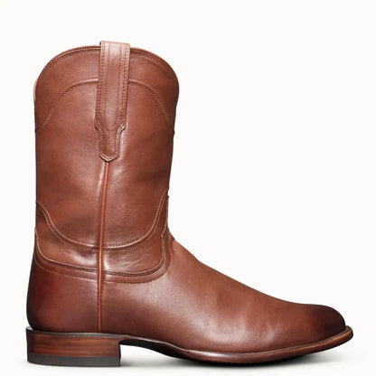 BILL Mens Cowboy Boots - PU Leather | Sturdy & Sharp - Yehaw