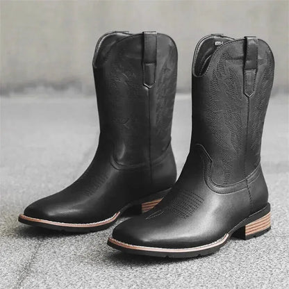 BILLY Mens Cowboy Boots - Yehaw | Black - Yehaw