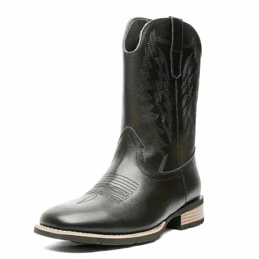 BILLY Mens Cowboy Boots - Yehaw | Black - Yehaw