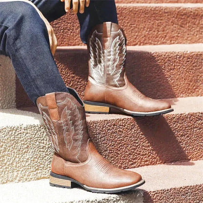 BILLY Mens Cowboy Boots - Yehaw | Brown - Yehaw