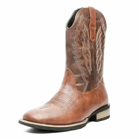 BILLY Mens Cowboy Boots - Yehaw | Brown - Yehaw