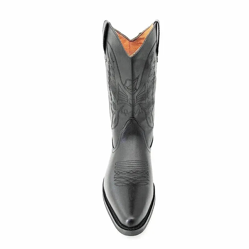 BUTCH Mens Cowboy Boots - Yehaw | Black - Yehaw 