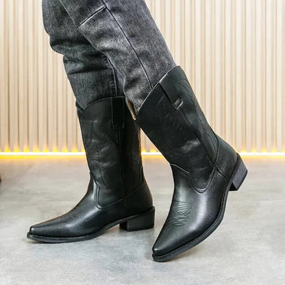 BUTCH Mens Cowboy Boots - Yehaw | Black - Yehaw 