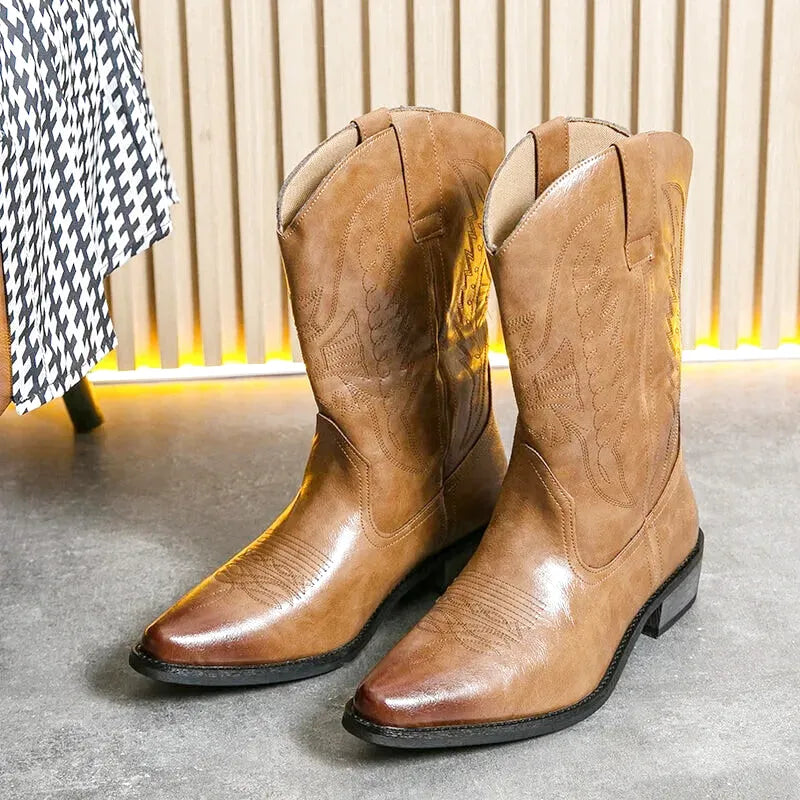BUTCH Mens Cowboy Boots - Yehaw | Brown - Yehaw 