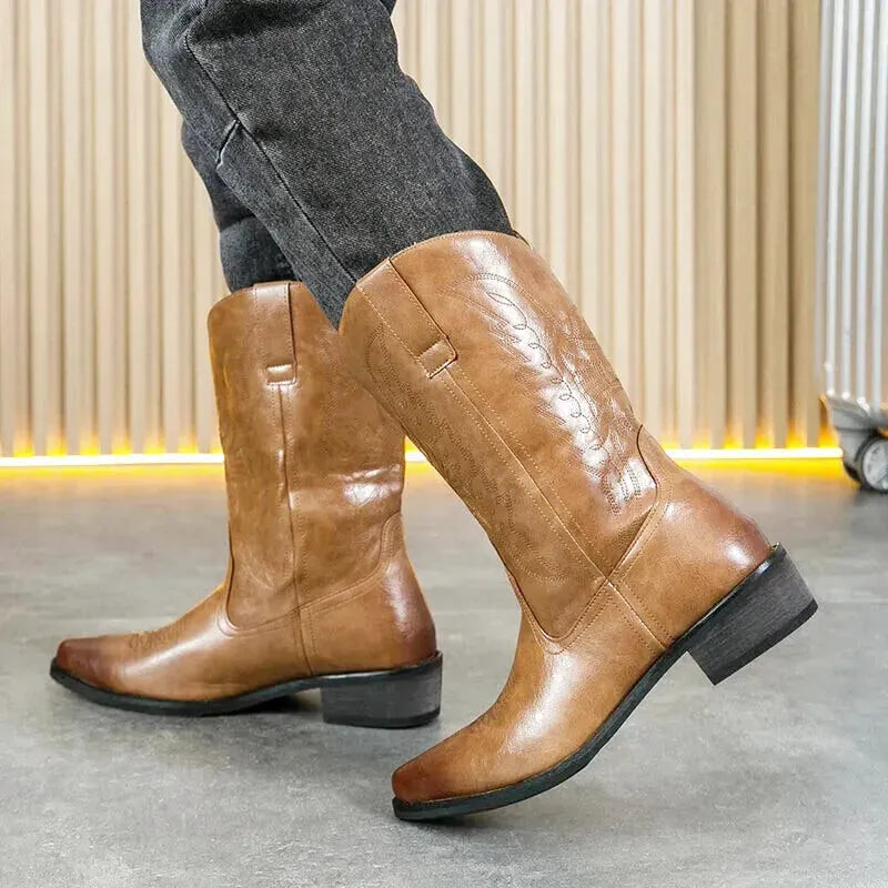 BUTCH Mens Cowboy Boots - Yehaw | Brown - Yehaw 