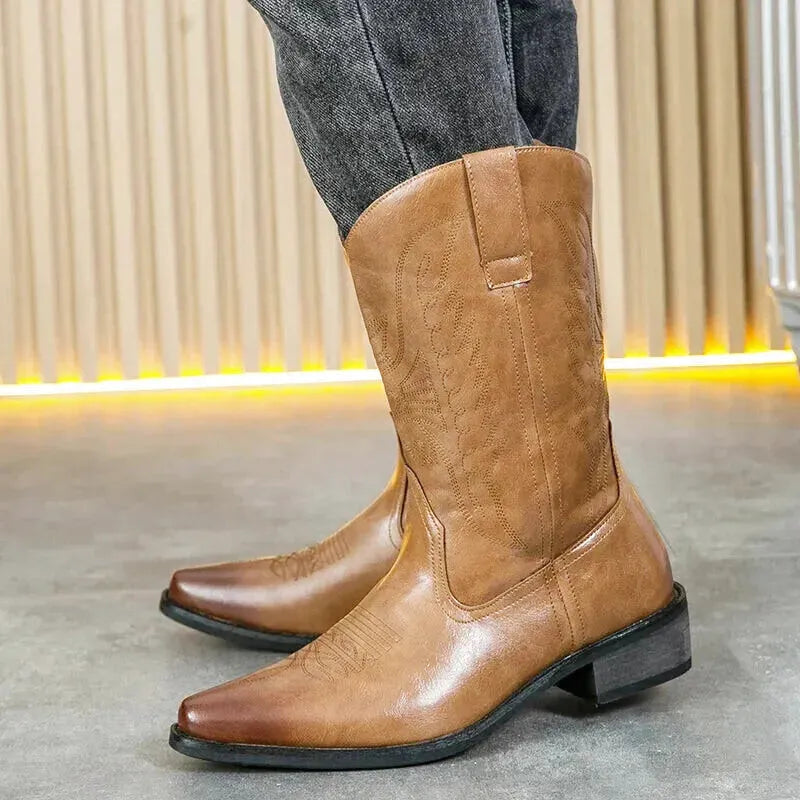 BUTCH Mens Cowboy Boots - Yehaw | Brown - Yehaw 