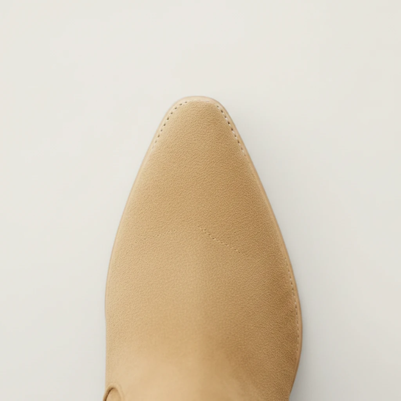 Yehaw BELLA brown vegan leather mid-calf cowgirl boots with pointed toe, fringe detailing, and studded accents