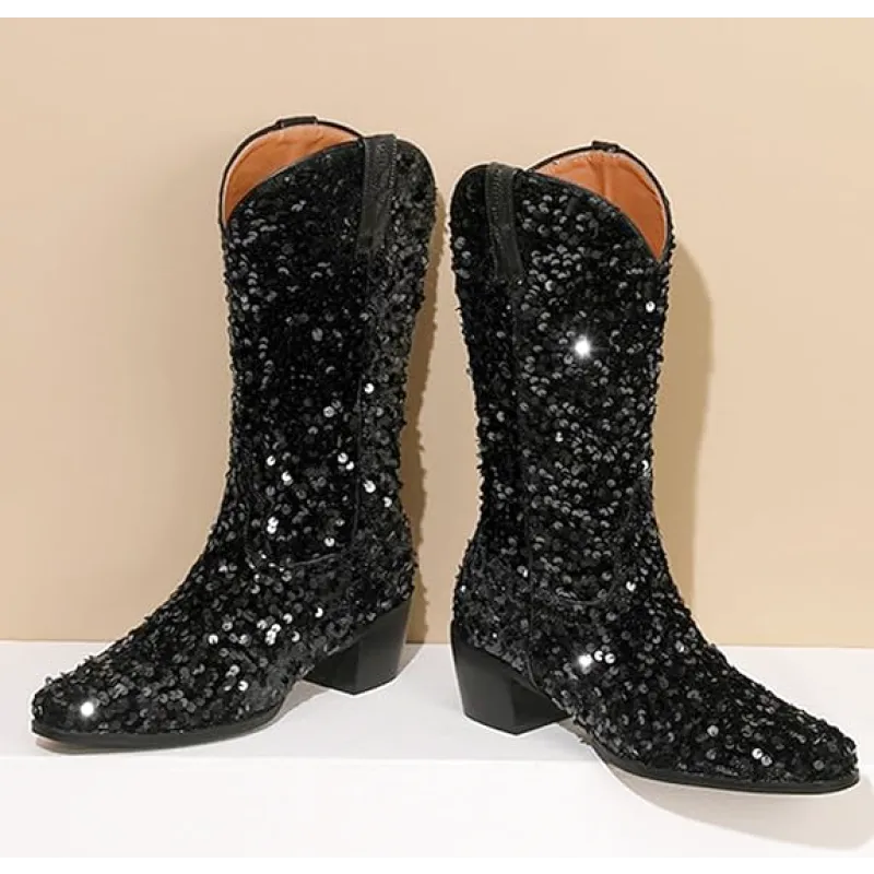 CALAMITY Cowgirl Boots - Yehaw | Black - Yehaw
