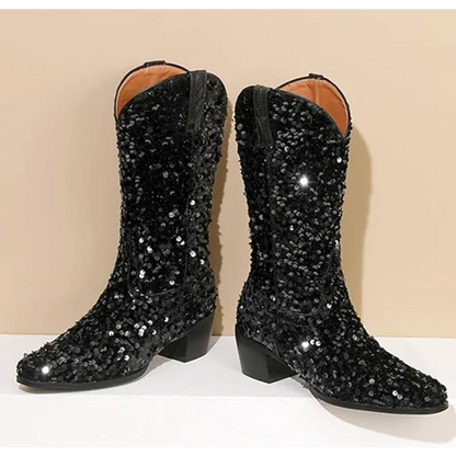 CALAMITY Cowgirl Boots - Yehaw | Black - Yehaw