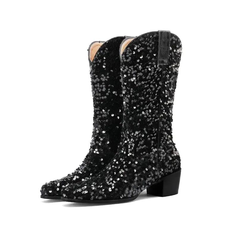 CALAMITY Cowgirl Boots - Yehaw | Black - Yehaw