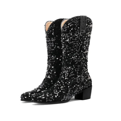 CALAMITY Cowgirl Boots - Yehaw | Black - Yehaw