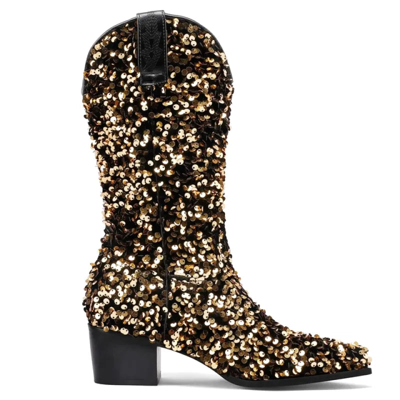 CALAMITY Cowgirl Boots - Yehaw | Gold - Yehaw