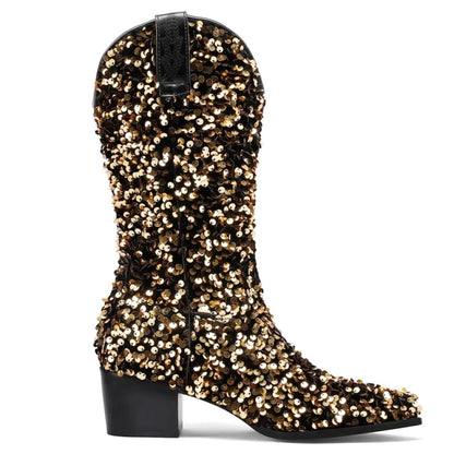 CALAMITY Cowgirl Boots - Yehaw | Gold - Yehaw