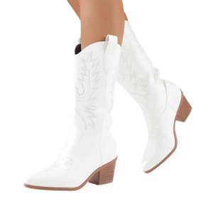 CALLIE Cowgirl Boots - Resistant PU leather | Elegance & Stability - Yehaw