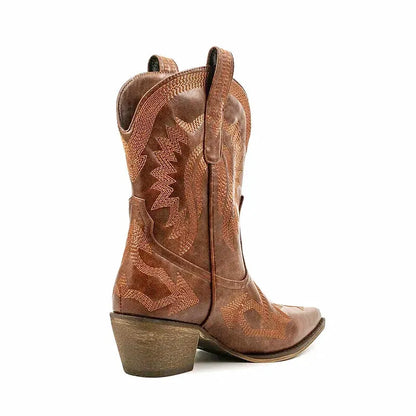 CAMILA Cowgirl Boots - Yehaw | Brown - Yehaw