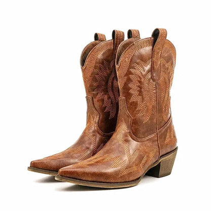 CAMILA Cowgirl Boots - Yehaw | Brown - Yehaw