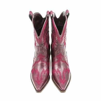 CAMILA Cowgirl Boots - Yehaw | Red - Yehaw