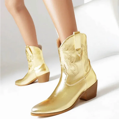 CARLA Cowgirl Boots - Yehaw | Gold - Yehaw