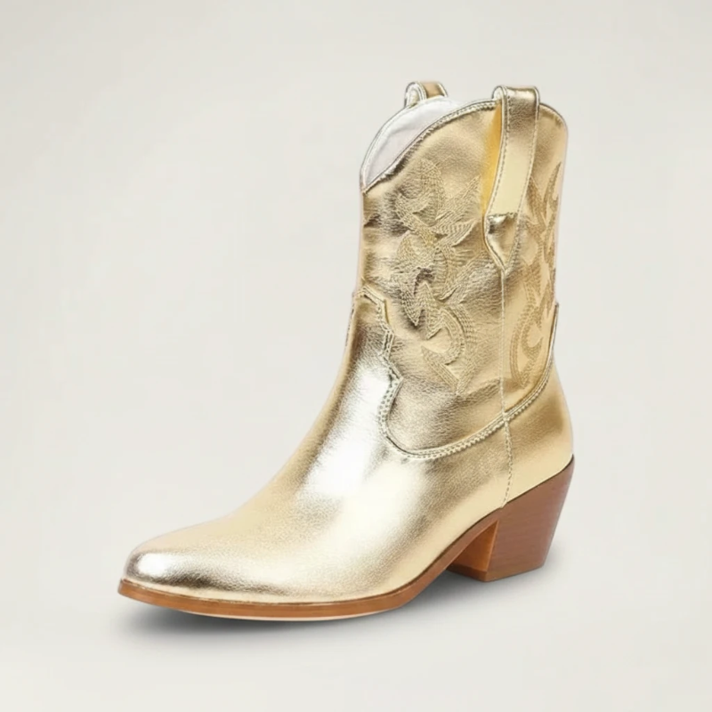 CARLA Cowgirl Boots - Yehaw | Gold - Yehaw