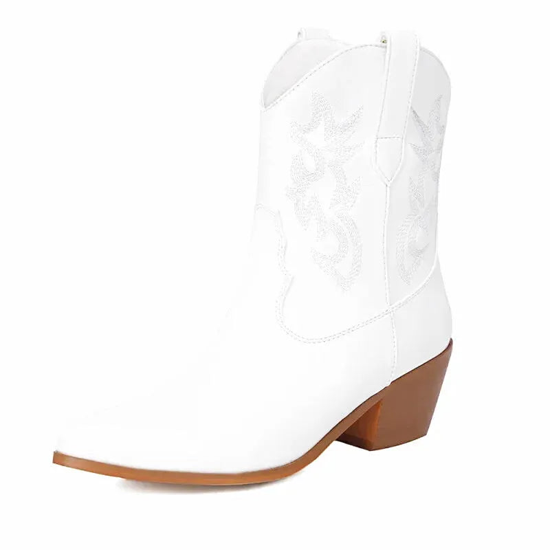 CARLA Cowgirl Boots - Yehaw | White - Yehaw