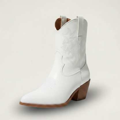 CARLA Cowgirl Boots - Yehaw | White - Yehaw