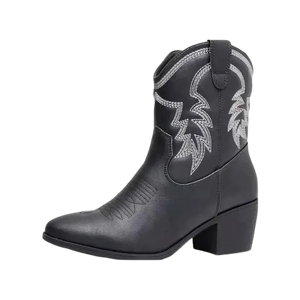 CARMELA Cowgirl Boots - Yehaw | Black - Yehaw