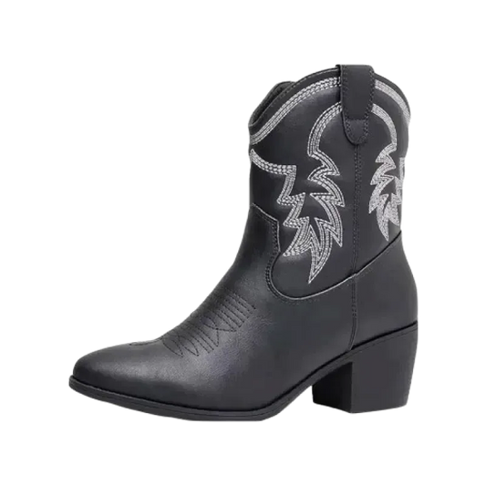 CARMELA Cowgirl Boots - Yehaw | Black - Yehaw 