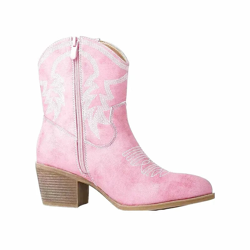 CARMELA Cowgirl Boots - Yehaw | Pink - Yehaw