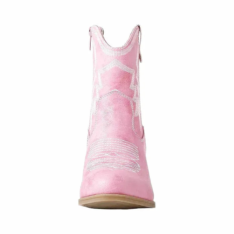 CARMELA Cowgirl Boots - Yehaw | Pink - Yehaw
