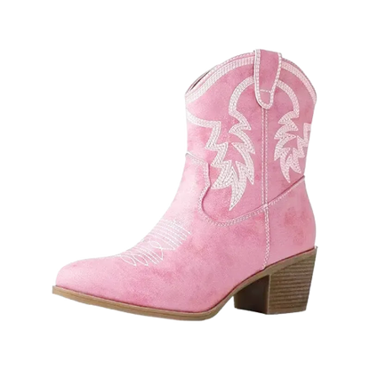 CARMELA Cowgirl Boots - Yehaw | Pink - Yehaw