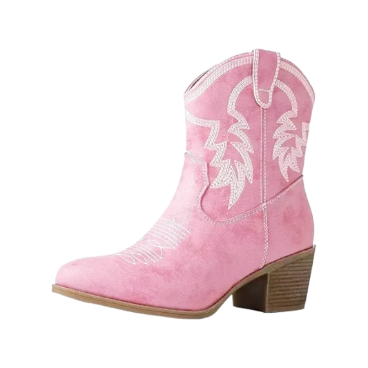CARMELA Cowgirl Boots - Yehaw | Pink - Yehaw