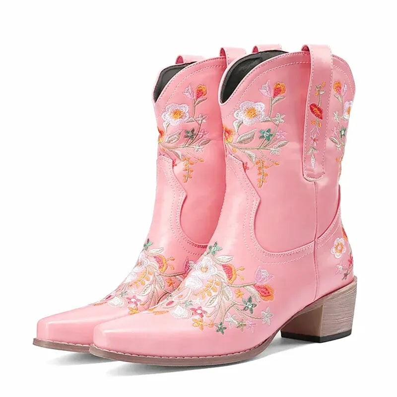 CARMEN Cowgirl Boots - Yehaw | Pink - Yehaw